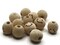 12 17mm Round Wood Smiling Face Doll Head Beads Large Hole Natural Wooden Beads